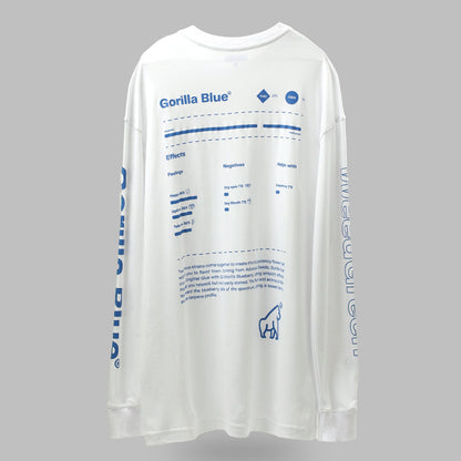 Camiseta manga larga Gorila Blue Blanco